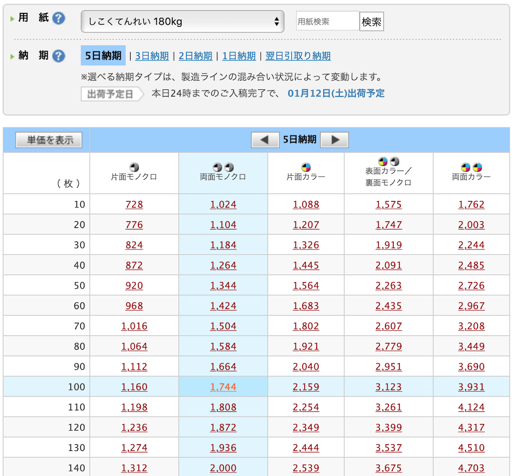 印刷通販徹底比較 取り扱い用紙が豊富 グラフィックのポストカード印刷